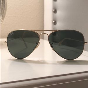 Ray-Ban Unisex Classic Aviator Sunglasses, 55mm